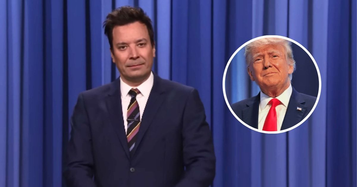 Donald Trump could be forced to have a timeout if he keeps misbehaving, quipped Jimmy Fallon on May 9 (@JimmyKimmelLive/Youtube; Getty Images)