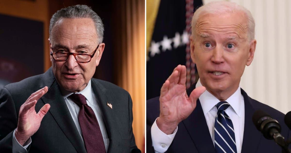 Pro-Israel demonstrators protested outside Chuck Schumer's Manhattan office, calling for his resignation for 'backstabbing' Israel and for allegedly staying silent amid rise in antisemitism across US college campuses (Getty Images)
