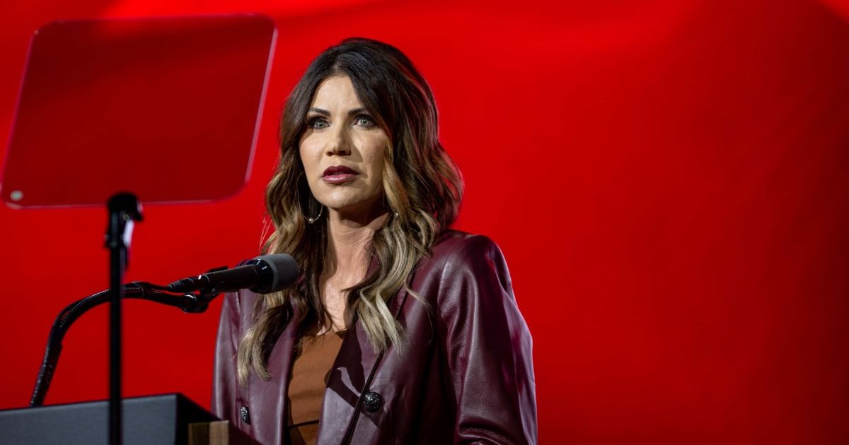 Kristi Noem gets banned from entering across over 20 percent of her state after being expelled by two additional tribes (Getty Images)