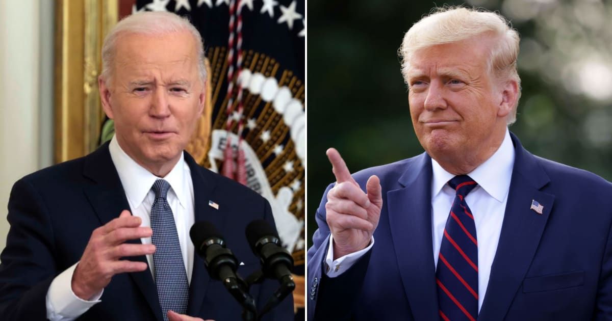 Joe Biden faces backlash over an old tweet targeting Donald Trump (Getty Images)
