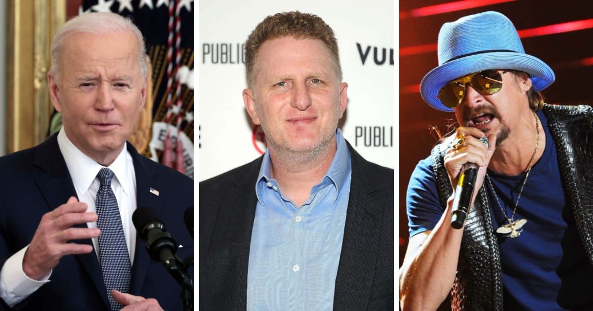 In the 2024 election, President Joe Biden will not be getting the support of Michael Rapaport and Kid Rock (Getty Images)