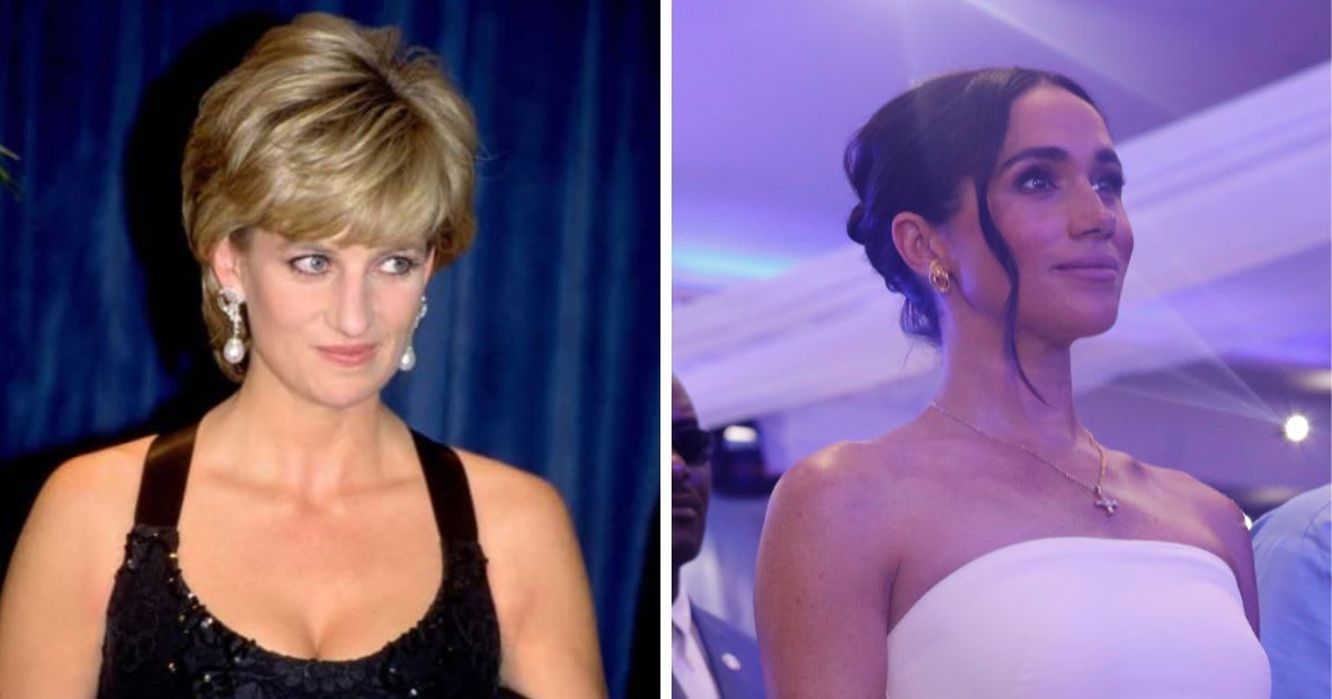 Meghan Markle was seen rocking Princess Diana's necklace in Nigeria (Newsmakers and Andrew Esiebo/Getty Images for The Archewell Foundation)