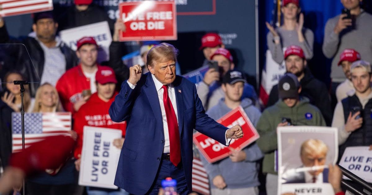 Thousands of people packed the Jersey Shore for Donald Trump’s biggest rally of the year (Getty Images)