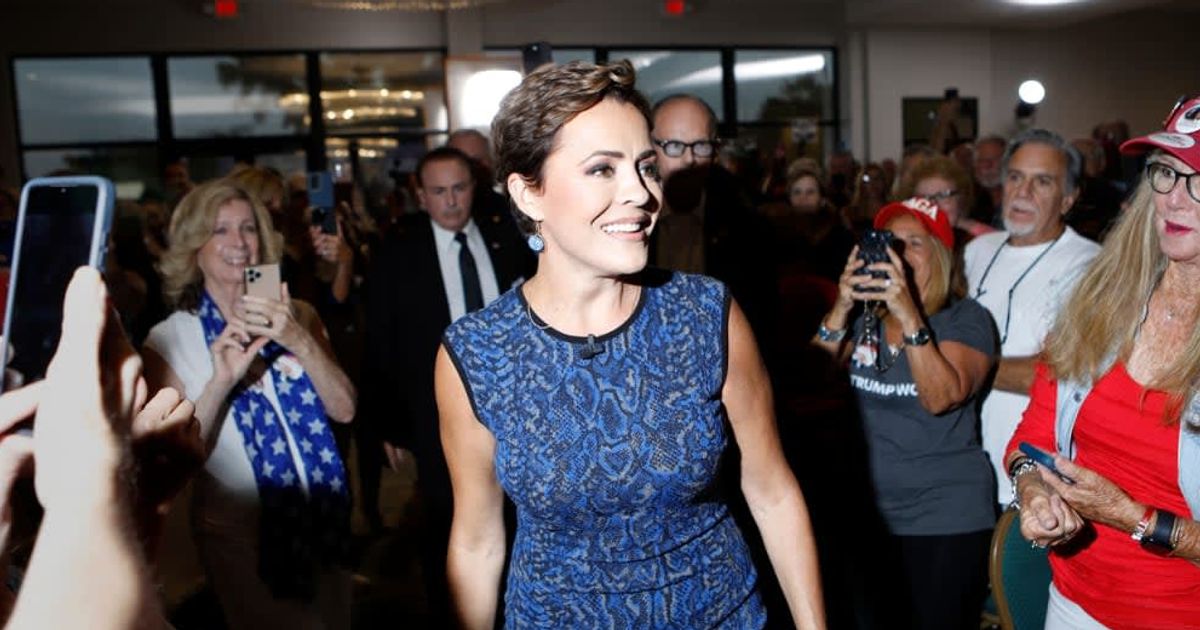Kari Lake floated her Democratic voter roll conspiracy during a Fox News interview (Getty Images)
