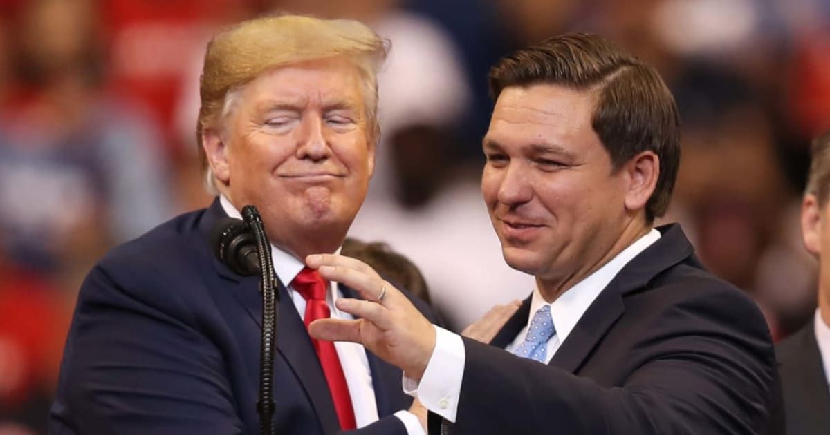 Ron Desantis is reportedly planning to help Donald Trump in fundraising (Getty Images)