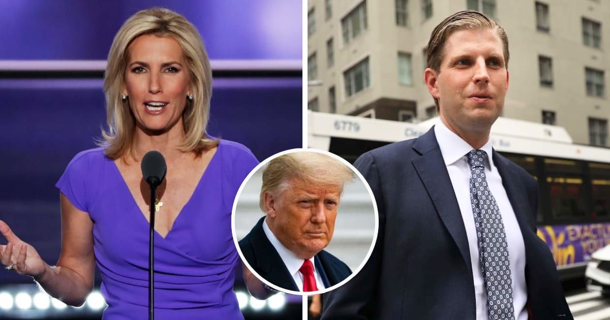 Eric Trump gets grilled by Laura Ingraham over Michael Cohen's testimony in Donald Trump's hush money trial (Getty Images)