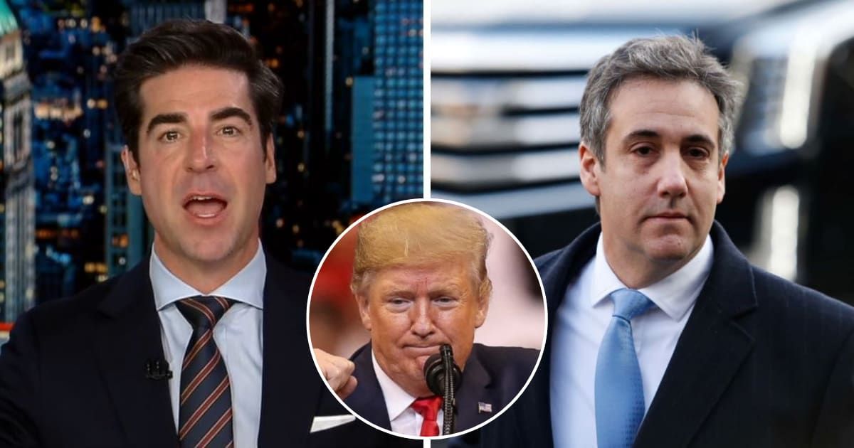 Jesse Watters slammed Michael Cohen over his testimony in Donald Trump's hush money case (Fox News, Getty Images)