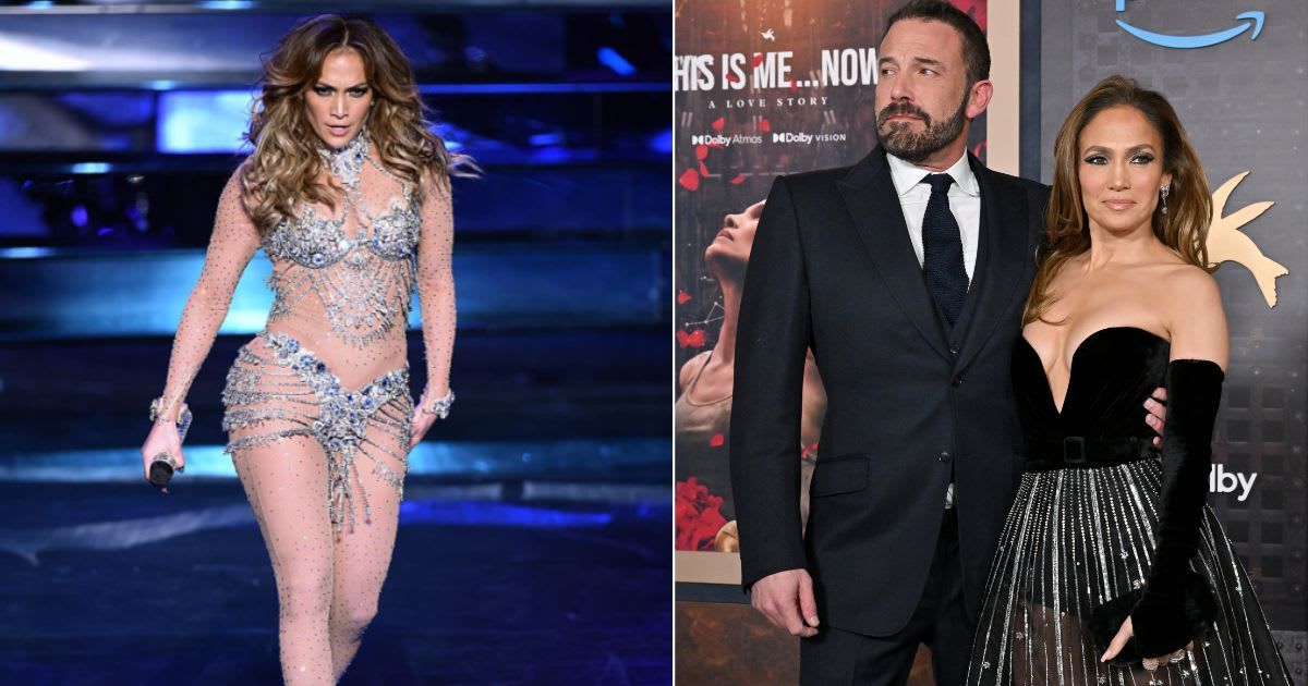 When questioned about her collaboration with husband Ben Affleck in training for roles, Jennifer Lopez jovially dismissed the notion (Photo by Ethan Miller/Getty Images)(Photo by Axelle/Bauer-Griffin/FilmMagic)