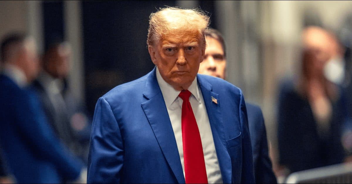 Donald Trump's appeal to lift his gag order amid the hush money trial was denied on May 14 (Getty Images)