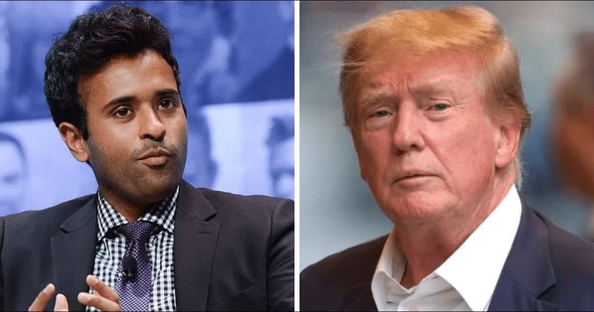 Vivek Ramaswamy criticized the hush money trial against Donald Trump (Getty Images)