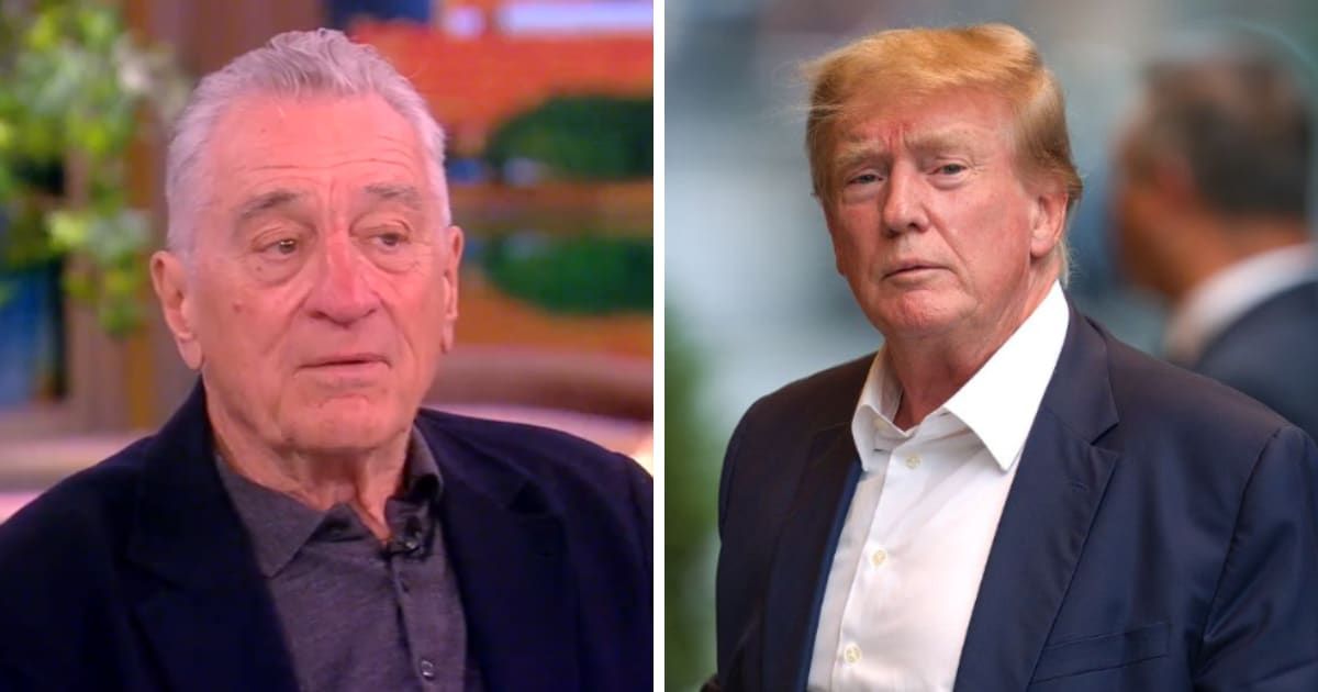 Robert De Niro said that a potential second presidency for Donald Trump could be disastrous for the United States (Screengrab The View/X, Getty Images)