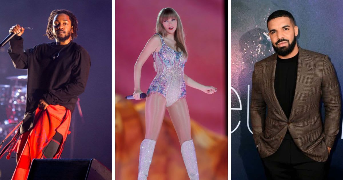 Drake, Taylor Swift and Kendrick Lamar are getting renewed attention in schools thanks to the initiatives of some English teachers (Getty Images)