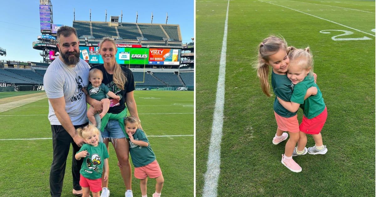 Jason Kelce shared his daughter's preschool life in a conversation on the 'New Heights' podcast (@kykelce/Instagram)