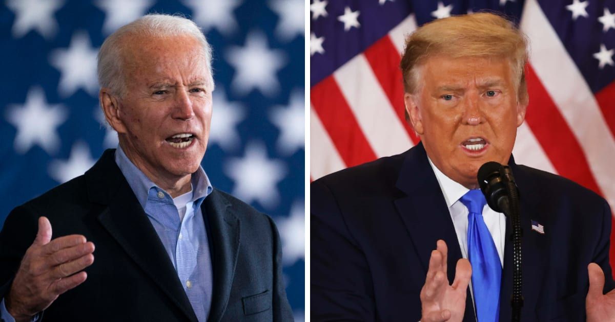 President Joe Biden's campaign team called out Donald Trump for announcing a third debate on Fox News (Getty Images)