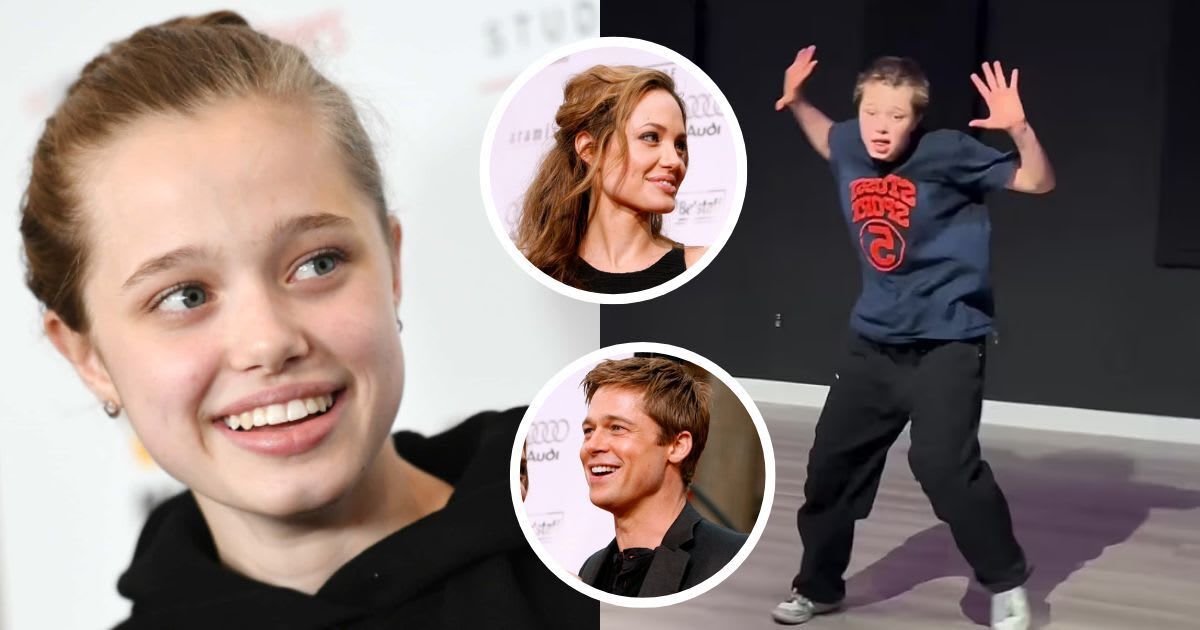 Shiloh Jolie-Pitt's dance video has gone viral amid Brad Pitt and Angelina Jolie's split (Getty Images, @lilkcarter/Instagram)