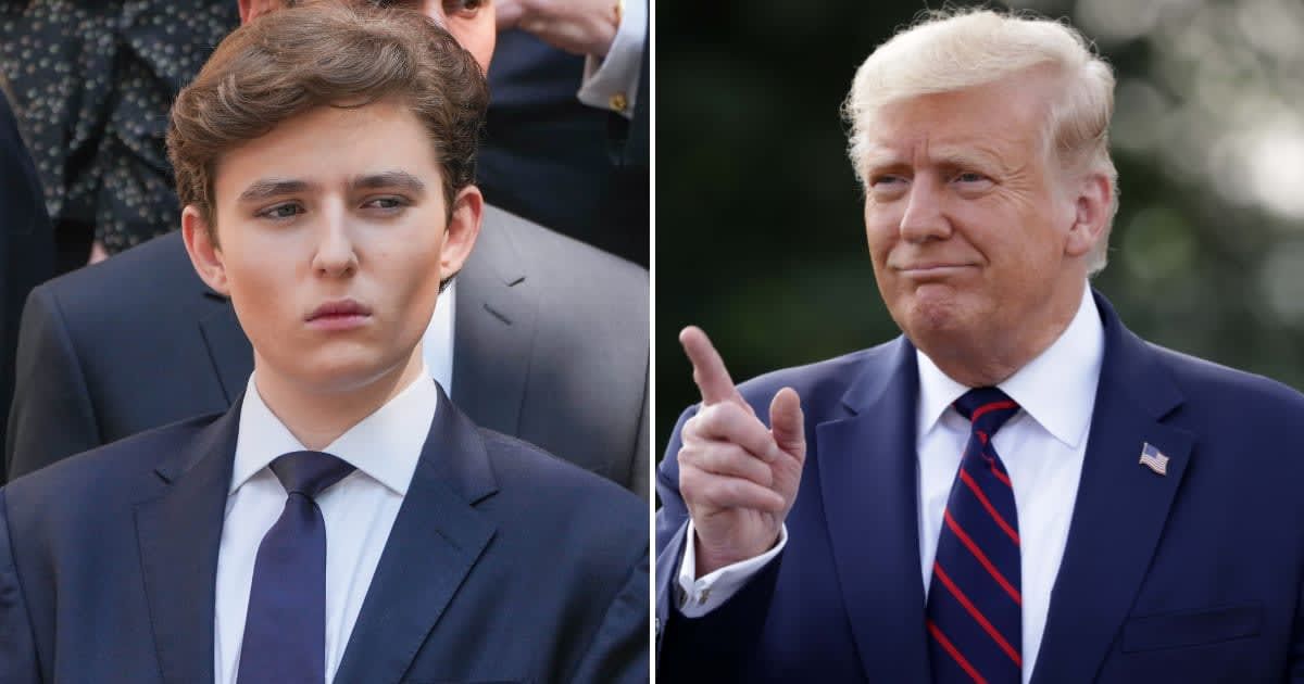 Donald Trump is known to often shower praises on his son Barron (Getty Images)