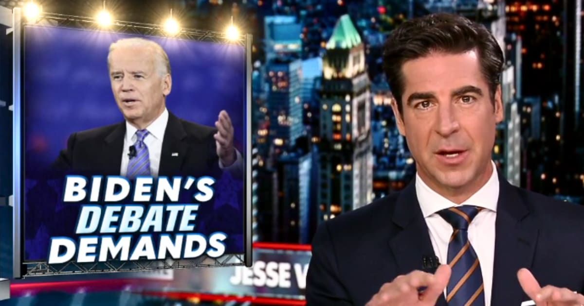 During the May 16 episode of 'Jesse Watters' Primetime,' host Jesse Watters addressed the surprise announcement of a presidential debate in June and September(Fox News)