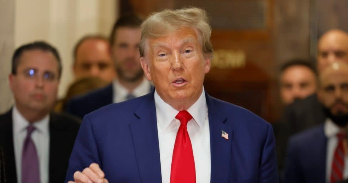 Donald Trump accidentally made a public disclosure about his role in the hush money deal (Michael M Santiago/Getty Images)