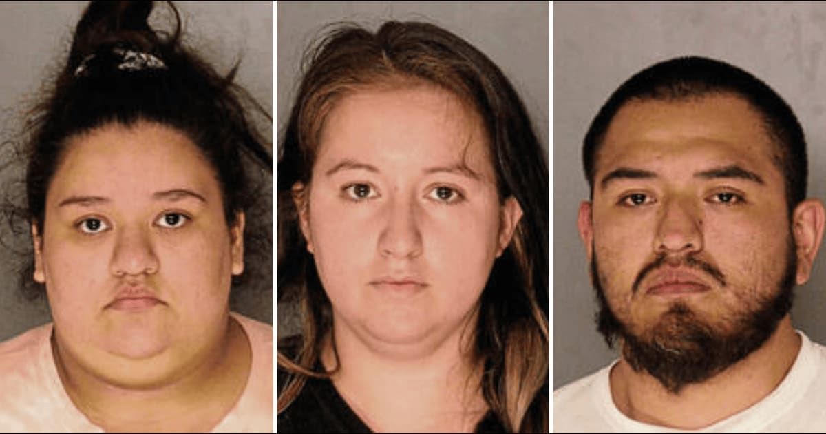 Alexis Herrera (L), now convicted of a series of felonies, will be incarcerated alongside her sister (Center) and brother-in-law (R) in the death of Bella Rae Seachrist (Allegheny County Jail)