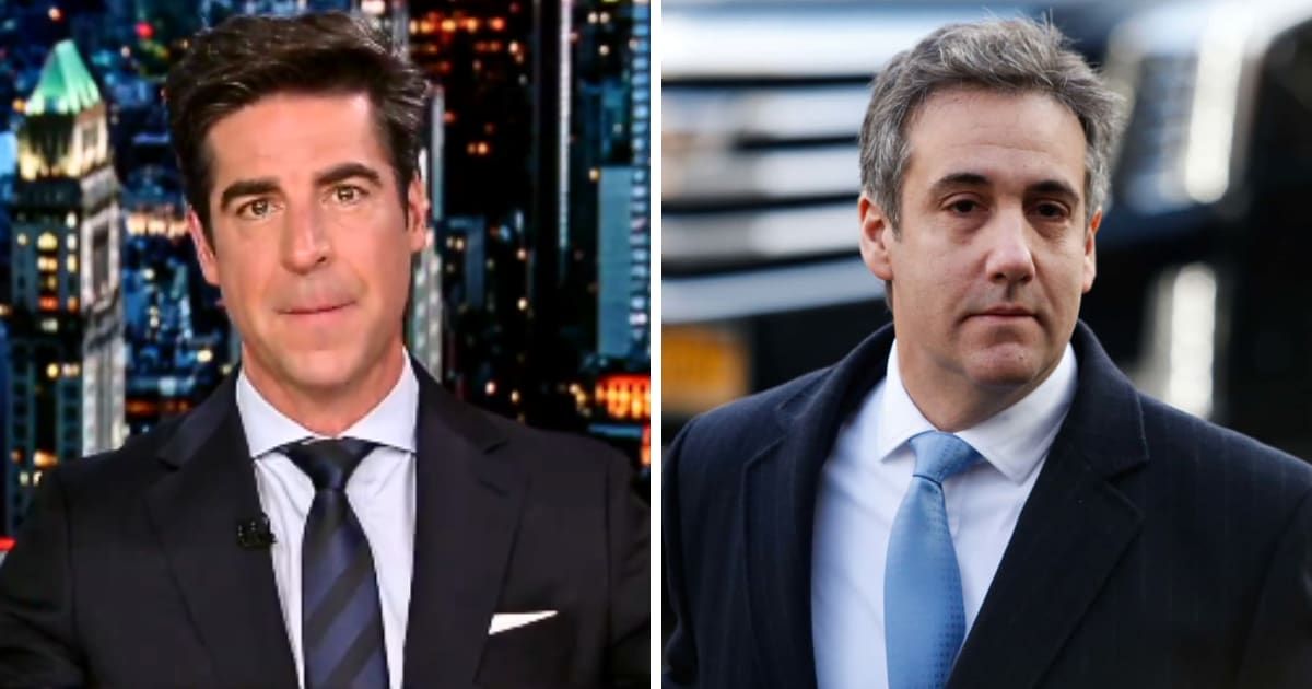Fox News host Jesse Watters argued Michael Cohen lied in his testimony (Fox News, Getty Images)