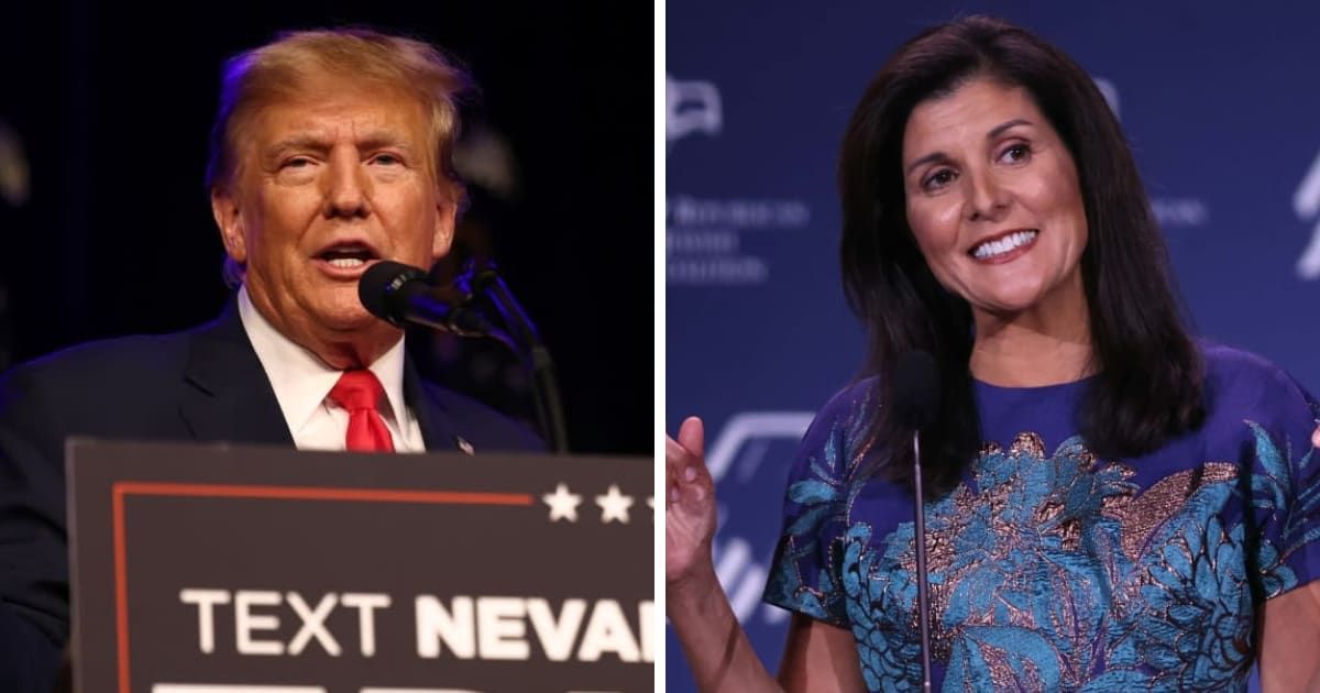 Donald Trump is confident that Nikki Haley's primary voters will support him in November (Getty Images)