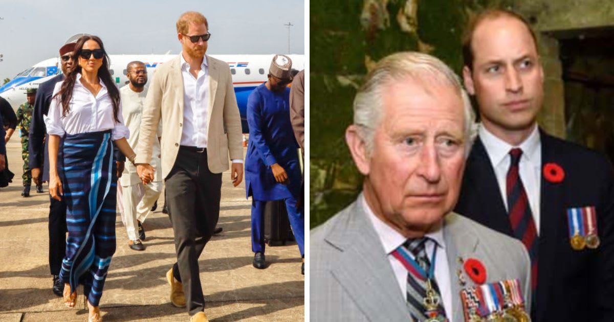 King Charles and Prince William left 'furious' with Harry and Meghan's Nigeria trip (Getty Images)