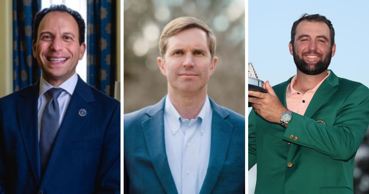 Kentucky Governor Andy Beshear and Louisville Mayor Craig Greenberg said they are investigating Scottie Scheffler's arrest (X/@LouisvilleMayor, @AndyBeshearKY, Getty Images)