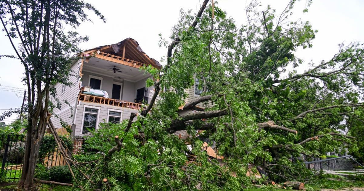 Almost 600,000 houses and companies were still without power on Friday evening (Getty Images)