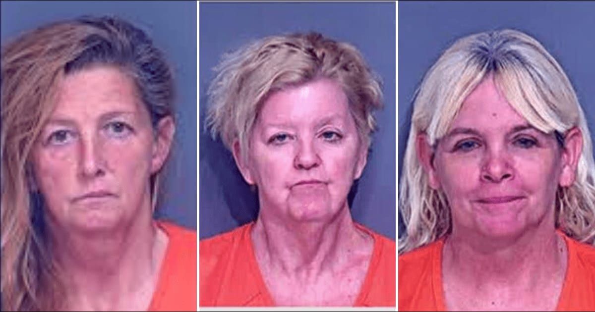 Sandra Grimes (L), Judy Owen(Center) and Mitzy Gaye Smith(R), are accused of attempting to enlist a woman's help in administering a fatal heroin dose to Grimes' sons-in-law (Baldwin County Sheriff's Office)