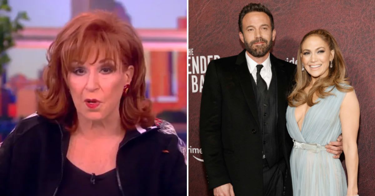 'The View' host Joy Behar (L) gives Jennifer Lopez advice on publicizing romance with Ben Affleck (The View/YouTube, Getty Images)