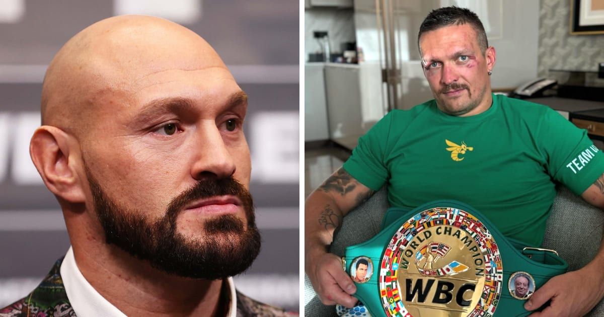 Tyson Fury lost the fight with Oleksandr Usyk in a split decision (Getty Images, @usykaa/Instagram)