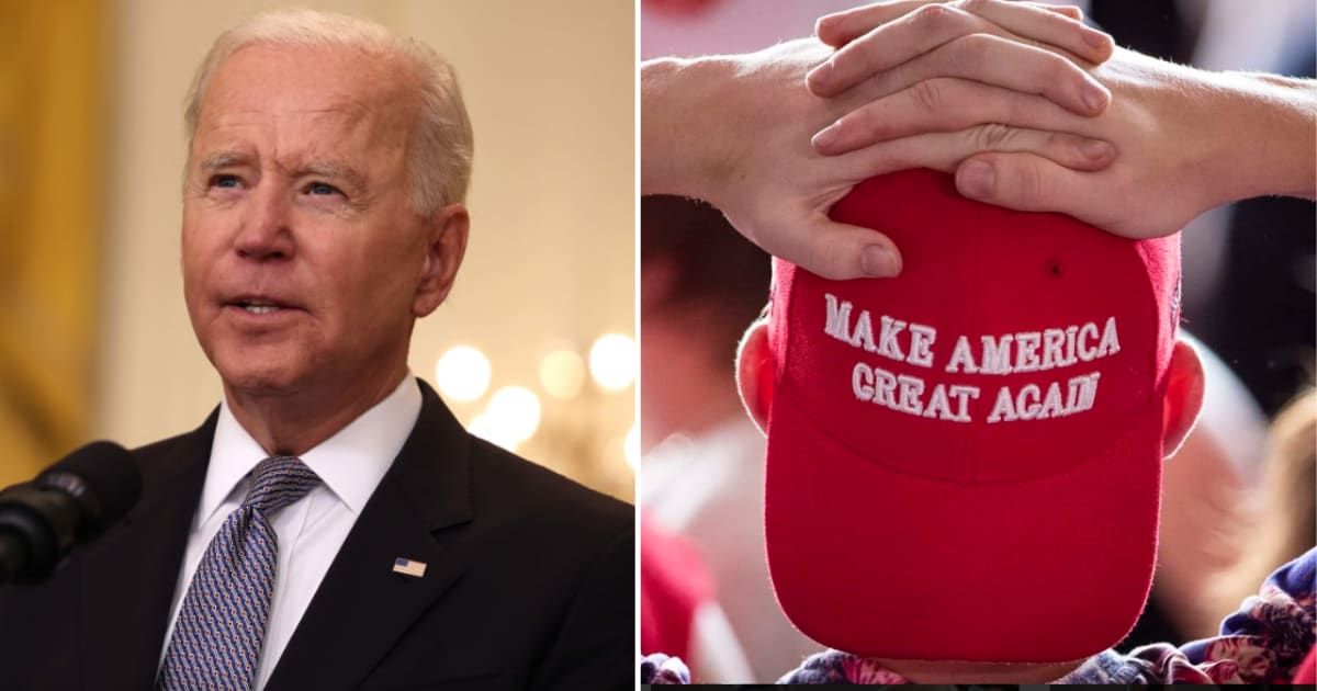 President Joe Biden drew parallels between the MAGA movement and 1950s segregationists during his speech at the National Museum of African American History and Culture on Friday, May 17 (Getty Images)