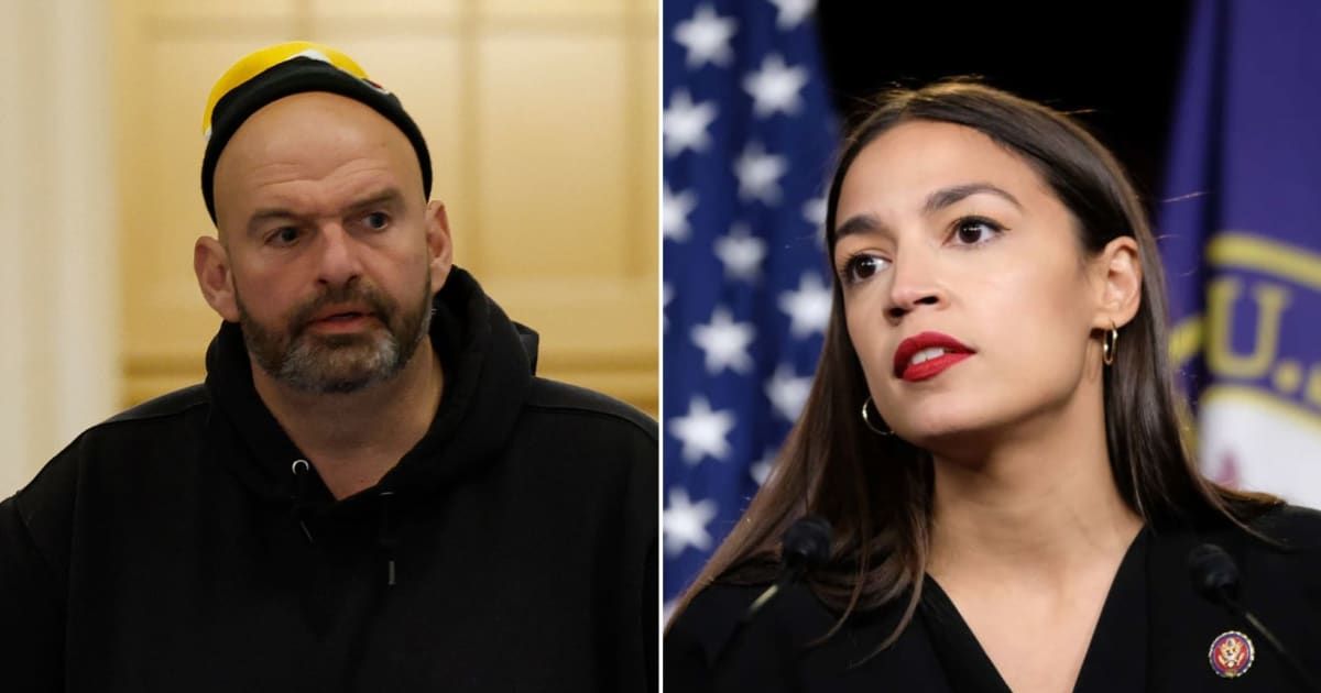 John Fetterman addressed AOC in response to her criticism of his remarks during a House hearing last week (Anna Moneymaker/Getty Images, Getty Images)