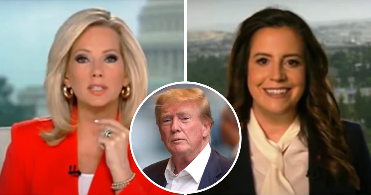 Fox News host Shannon Bream questioned Elise Stefanik's support of Donald Trump (Screengrab/Fox News, Getty Images)