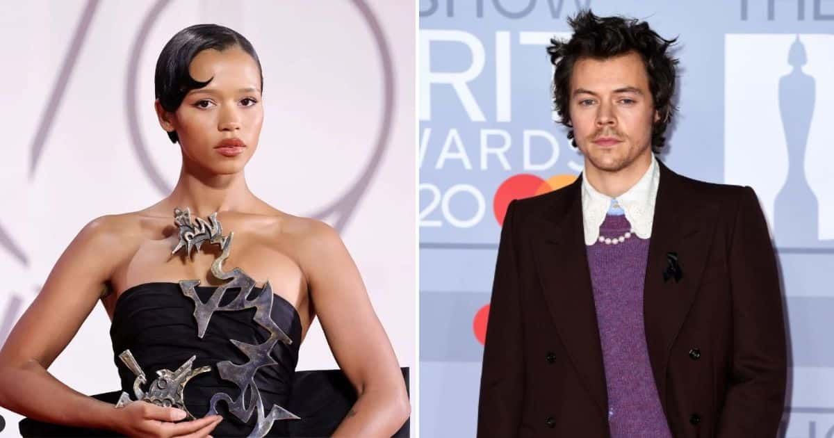Harry Styles and Taylor Russell, 30, had been in a relationship for 14 months (@tayrussell/Instagram, Gareth Cattermole/Getty Images)