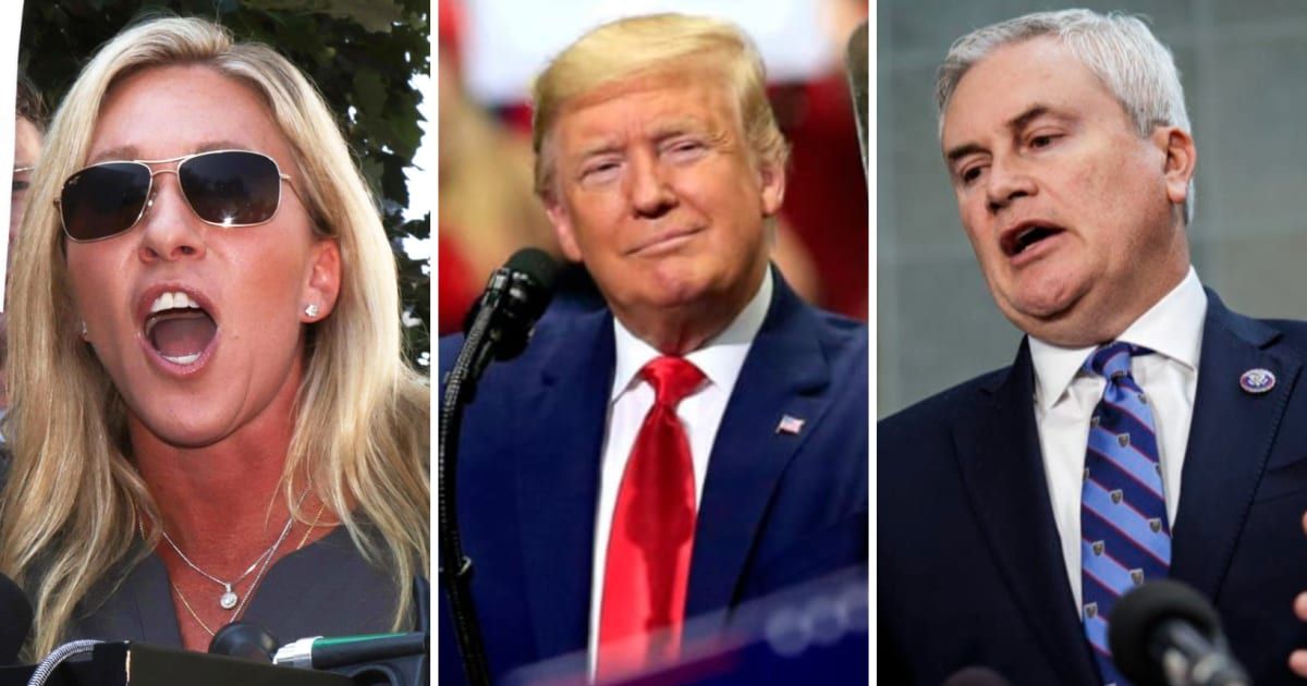 Donald Trump endorsed Marjorie Taylor Greene and James Comer (Getty Images)