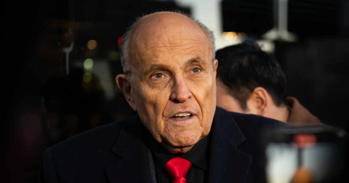 Rudy Giuliani has complained that the Arizona indictment notice to him was not served 'stylishly' (Brandon Bell/Getty Images)