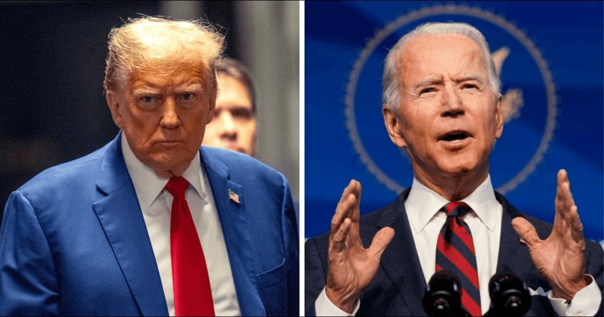Donald Trump dismisses criticism from Joe Biden's campaign after pausing during NRA speech (Getty Images)