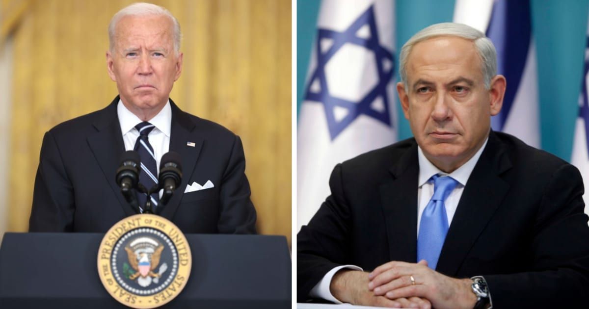 Joe Biden said that the call for the arrest of Israeli ministers is 'outrageous' (Getty Images)