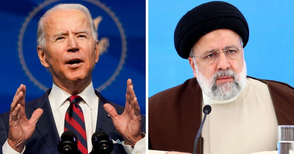 Joe Biden's White House issued a statement expressing 'official condolences' over the death of Iran president Ebrahim Raisi (Getty Images)
