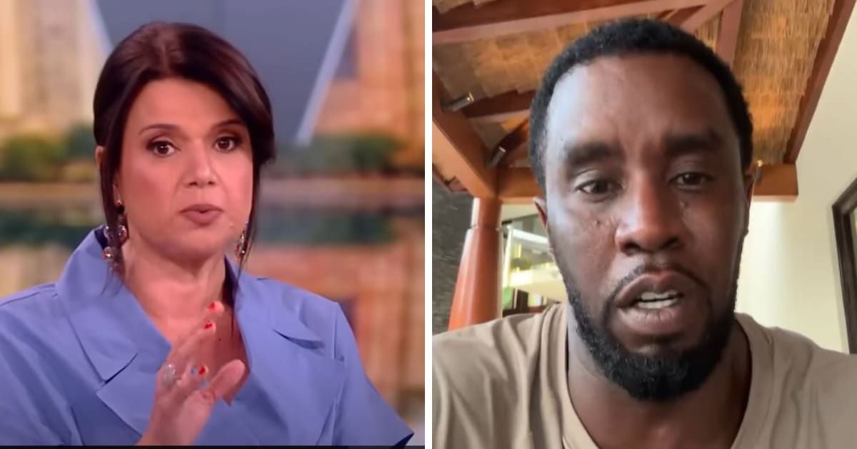Ana Navarro passionately condemned rapper Sean 'Diddy' Combs over assault video (The View/YouTube, @Diddy/Instagram)