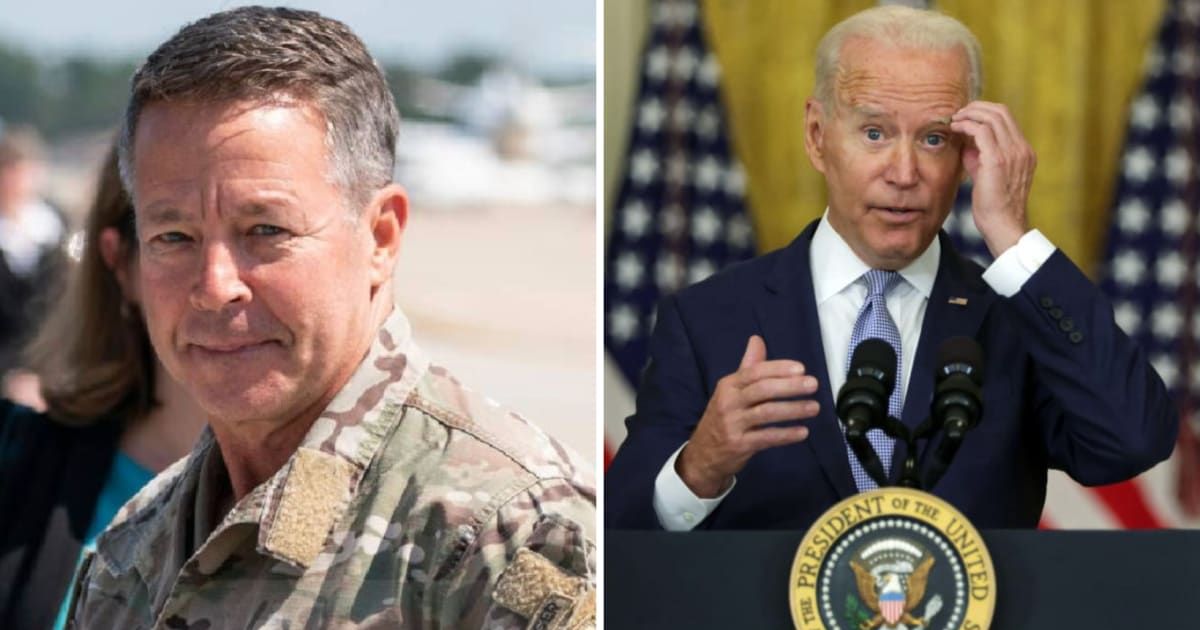 Austin Scott Miller  says he warned Joe Biden against the consequenses of a hasty withdrawal from Afghanistan (Getty Images)