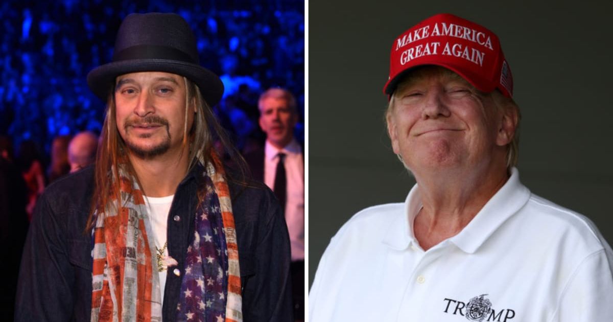 Kid Rock supports Donald Trump because the ex-Prez 'cheats at his golf game' and 'likes to win' (Rob Carr/Getty Images)