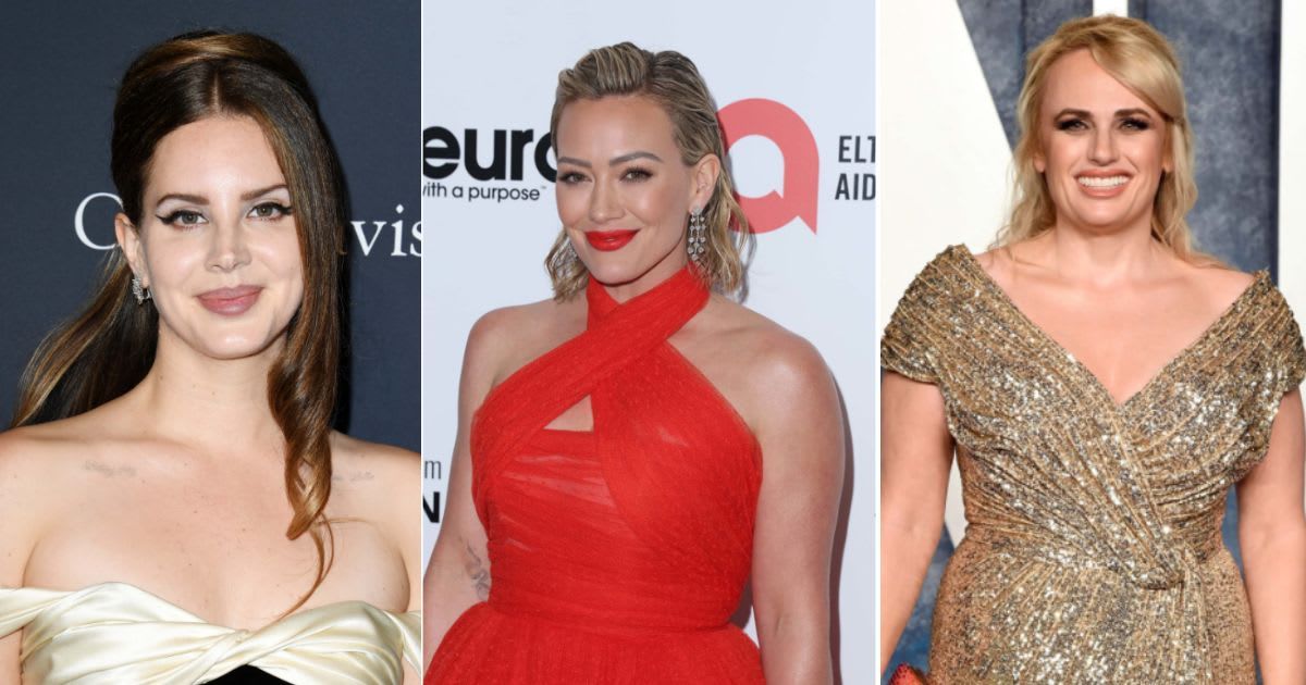 Lana Del Rey, Hilary Duff and Rebel Wilson are among celebrities who have faced accusations or admitted to lying about their age (Getty Images)