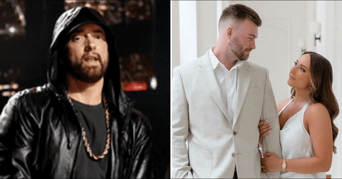 Eminem's daughter Hailie Jade exchanged vows with her fiance Evan McClintock (Getty Images, @hailiejade/Instagram)