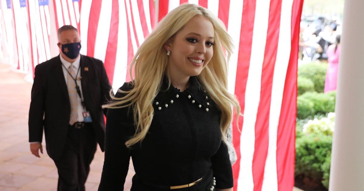 Tiffany Trump, the daughter of President Donald Trump, arrives for a ceremony at the White House on September 26, 2020, in Washington, DC (Chip Somodevilla/Getty Images)