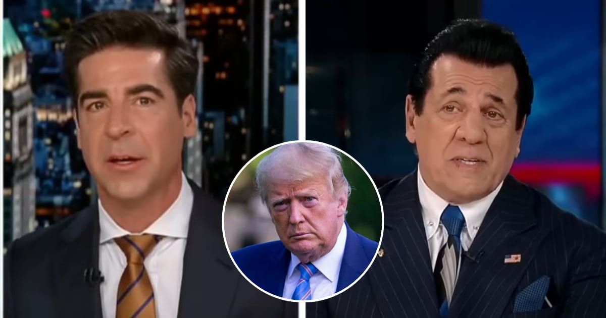 Chuck Zito, former Hells Angels leader and actor, joined Jesse Watters to discuss his courtroom experience supporting Donald Trump (Fox News, Getty Images)