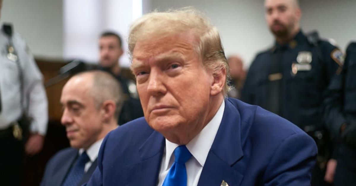 Donald Trump's potential testimony could pose a risk to the defense in the hush money case (Curtis Means-Pool/Getty Images)