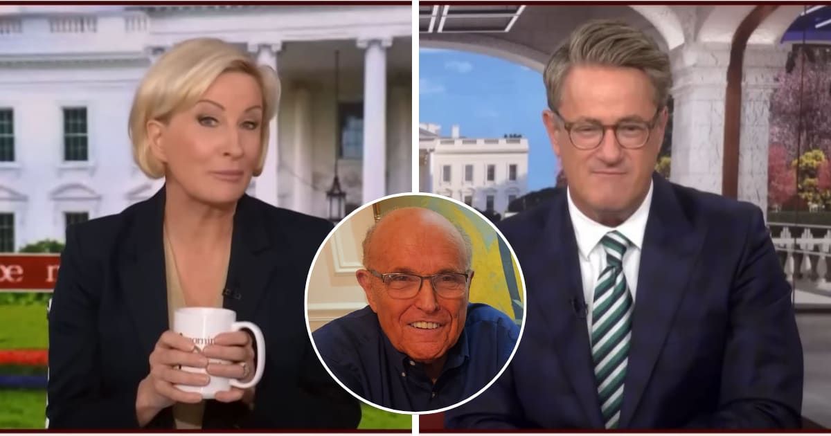 Rudy Giuliani faces ridicule on MSNBC's 'Morning Joe' for his coffee venture amid bankruptcy and indictment (MSNBC/YouTube, @RudyGiuliani/X)