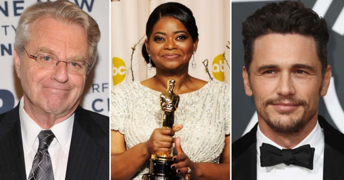 Jeery Springer, Octavia Spencer and James Franco are among the celebrities commencement speakers who have been heavily criticized (Getty Images)